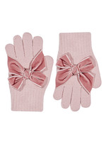 Condor Condor handschoen donker oud rozemet fluwelen strikken