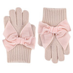 Condor Condor handschoen donker nude met fluwelen strikken
