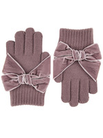 Condor Condor handschoen  OUD ROZE met fluwelen strikken