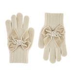 Condor Condor handschoen beige met fluwelen strikken
