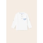 Mayoral Mayoral l/s t-shirt Whit-Skybl - 23 01030