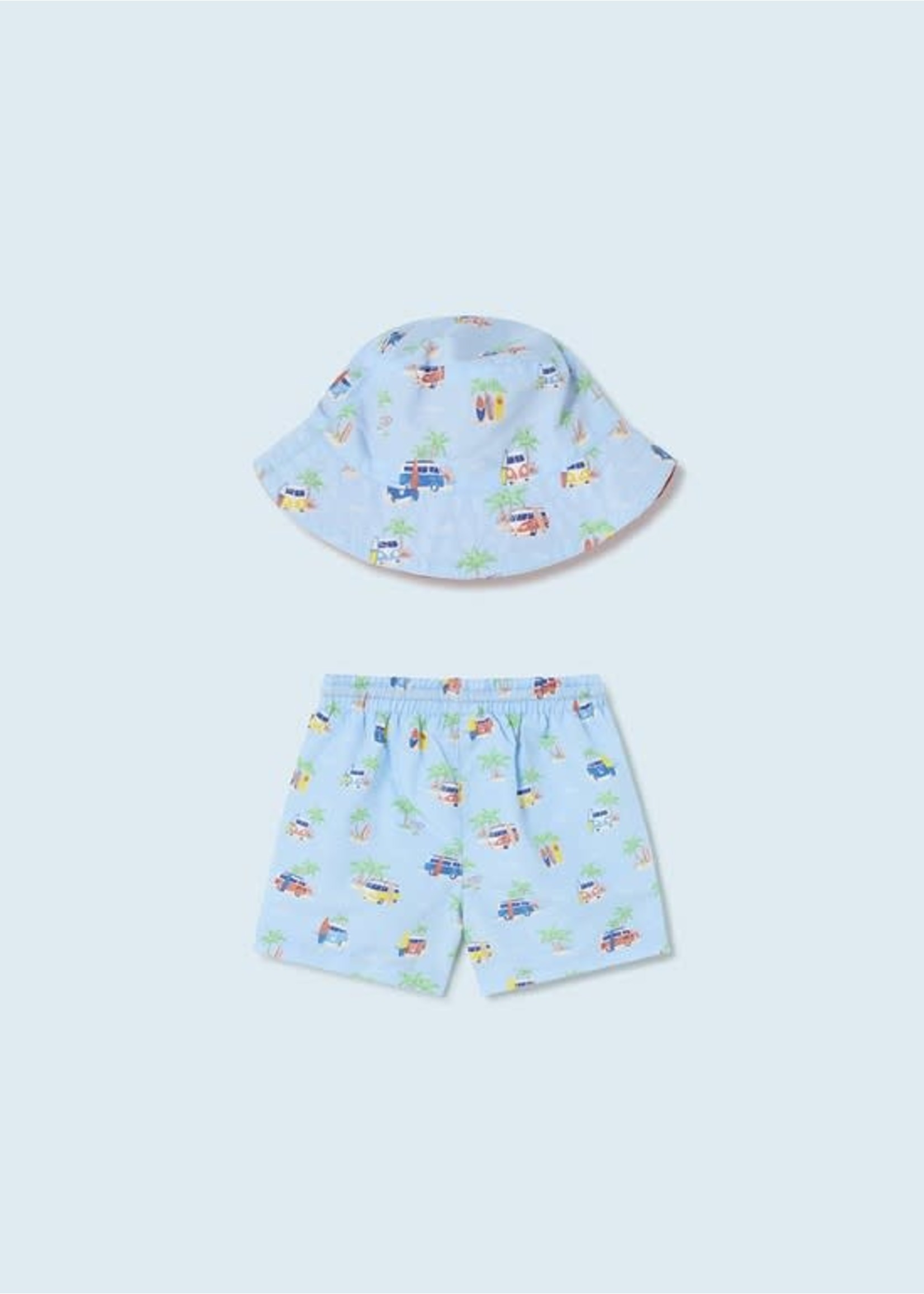 Mayoral Mayoral Swim short & hat set Lightblue - 23 01640