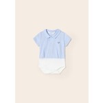 Mayoral Mayoral S/s Shirt bodysuit Lightblue - 23 01765
