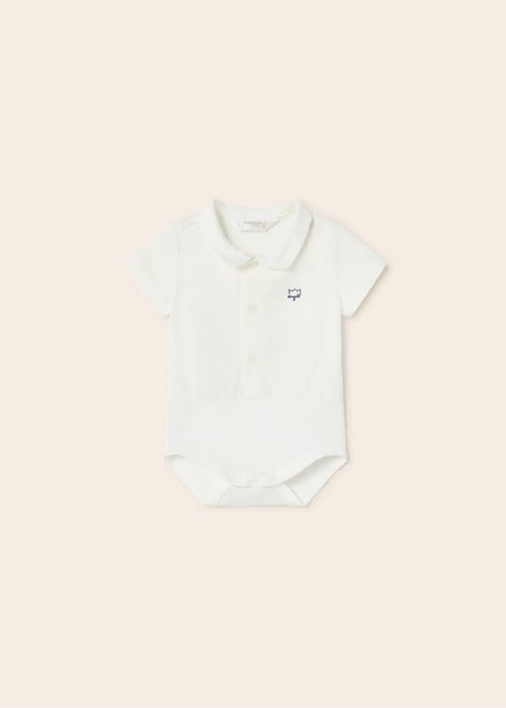 Mayoral Mayoral S/s Shirt bodysuit White - 23 01765