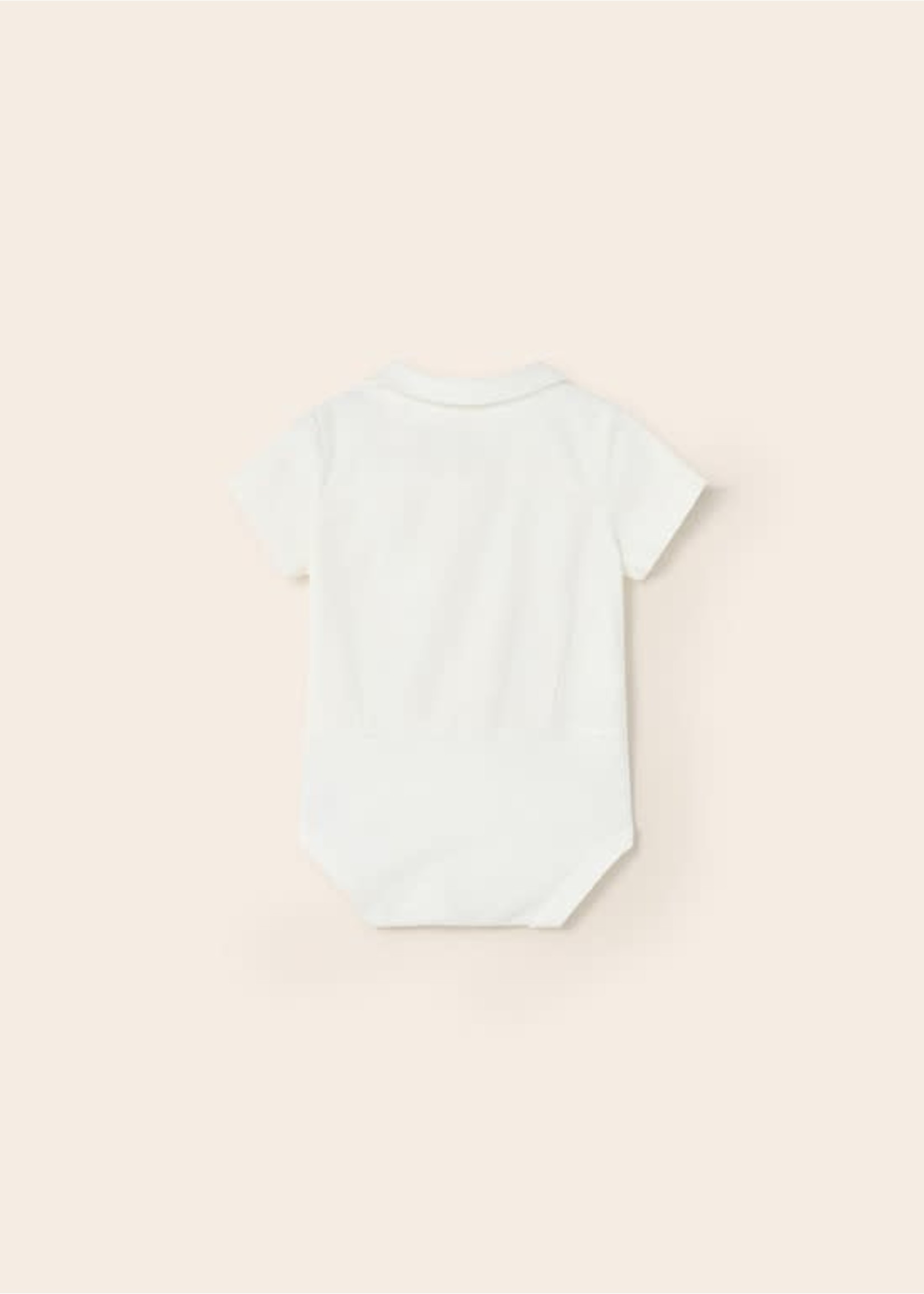 Mayoral Mayoral S/s Shirt bodysuit White - 23 01765