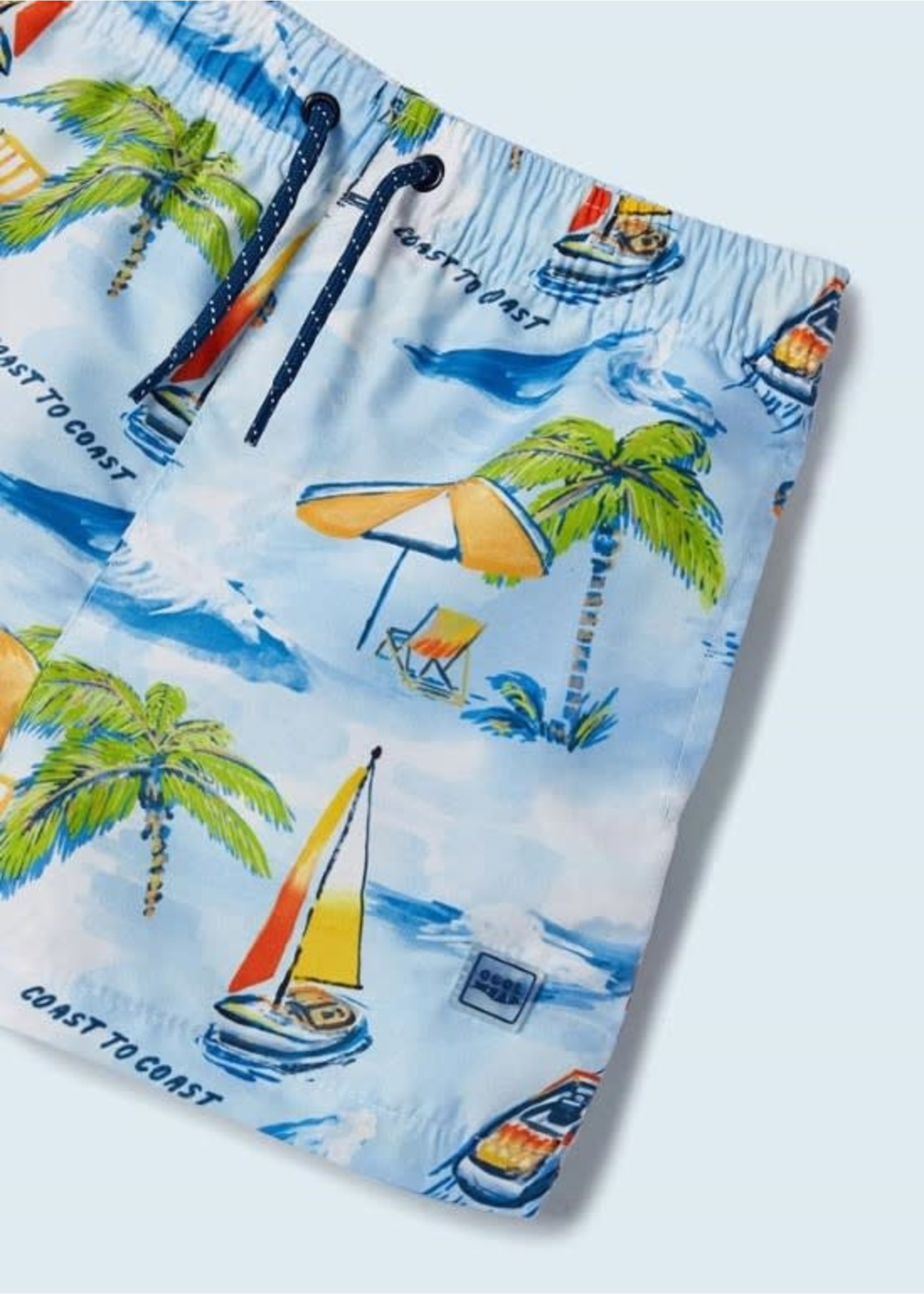 Mayoral Mayoral Printed swim shorts Wave blue - 23 03687