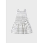 Mayoral Mayoral Fantasy jacquard dress White - 23 03919