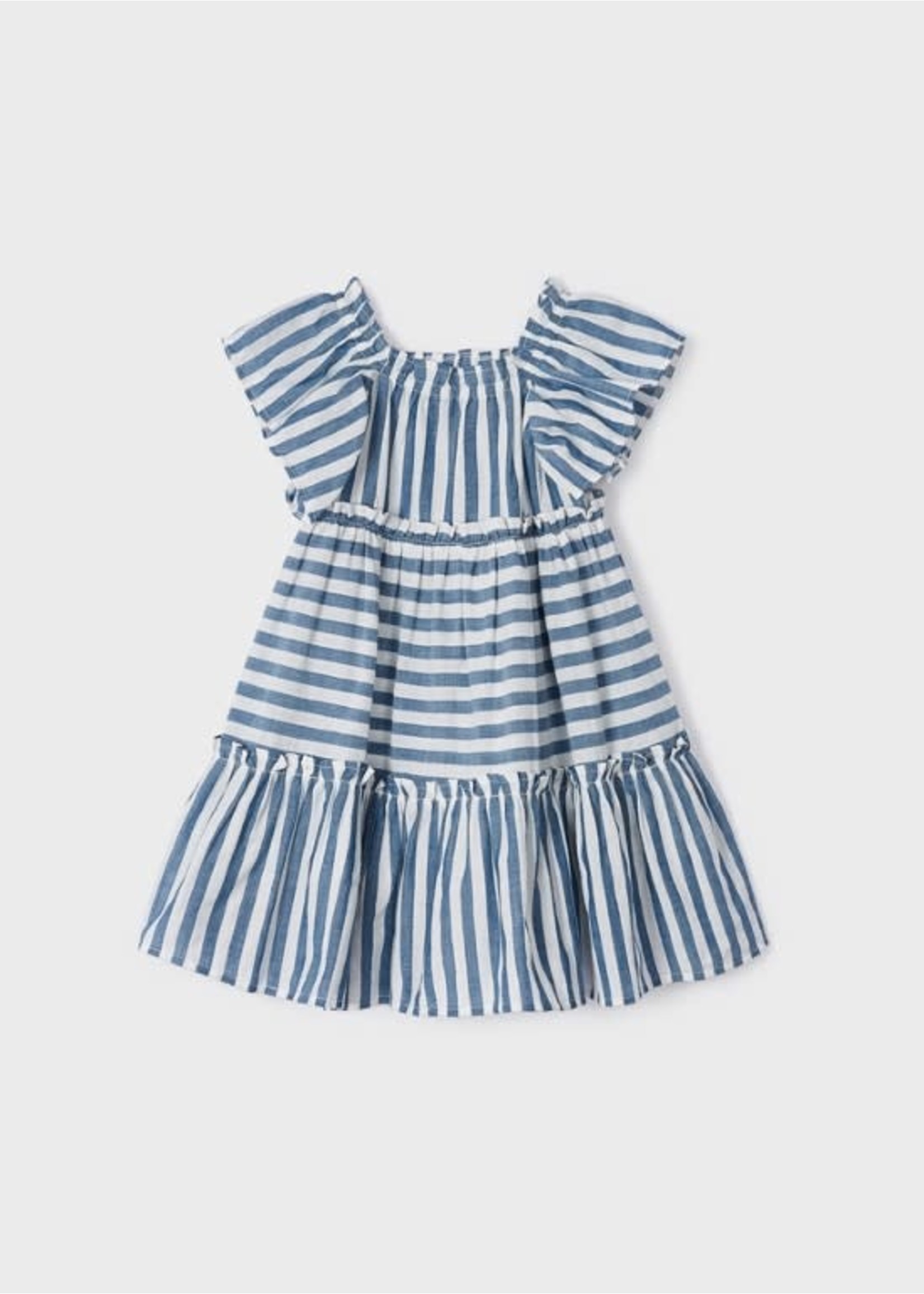 Mayoral Mayoral Stripes dress Porcelain - 23 03928