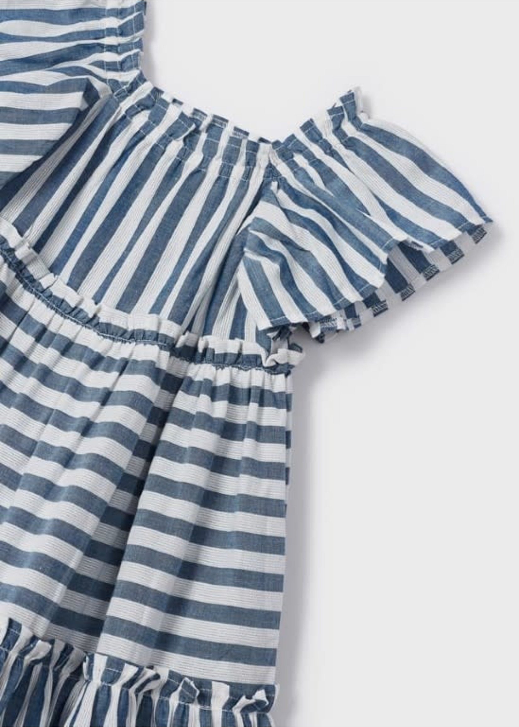 Mayoral Mayoral Stripes dress Porcelain - 23 03928