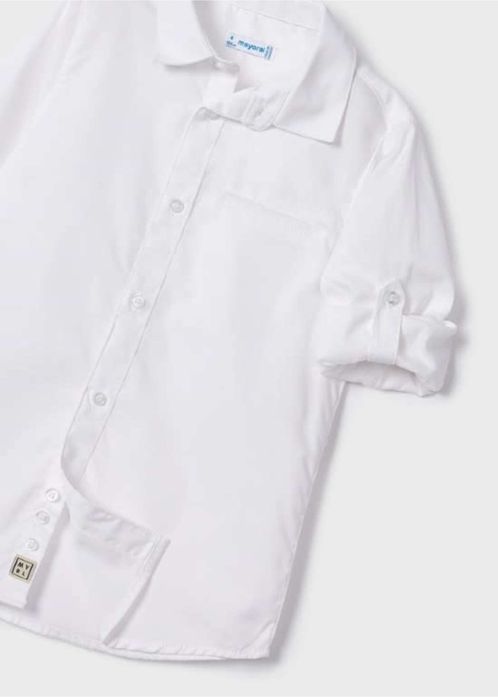 Mayoral Mayoral Basic l/s shirt White - 23 00140