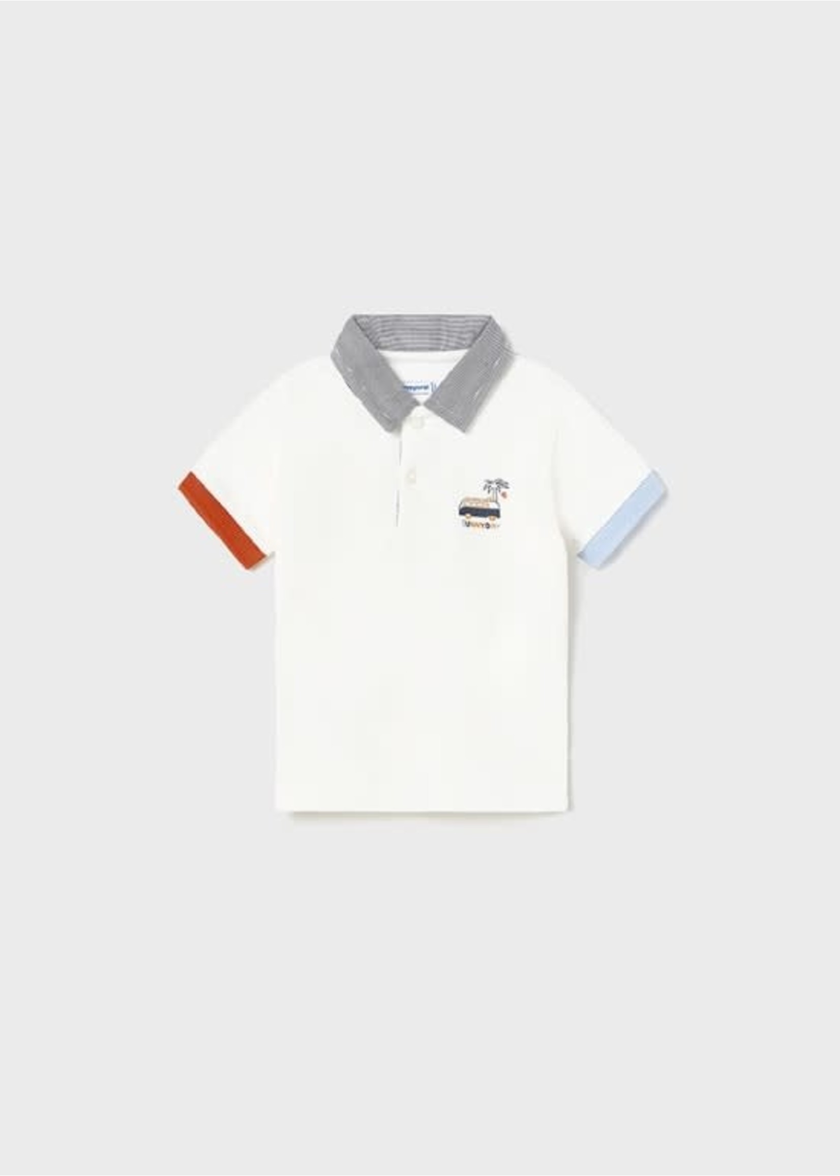 Mayoral Mayoral S/s polo Cream - 23 01104