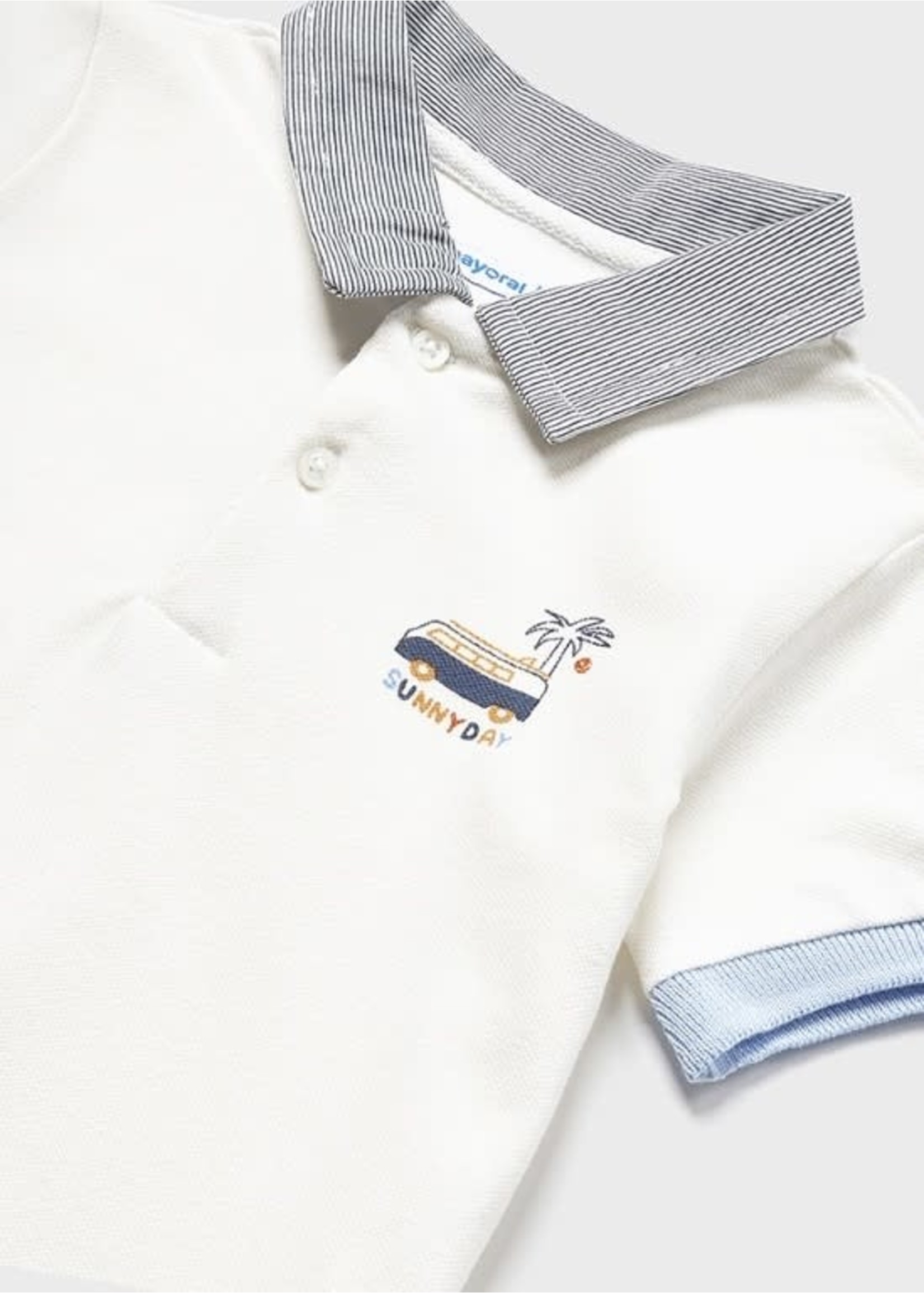 Mayoral Mayoral S/s polo Cream - 23 01104