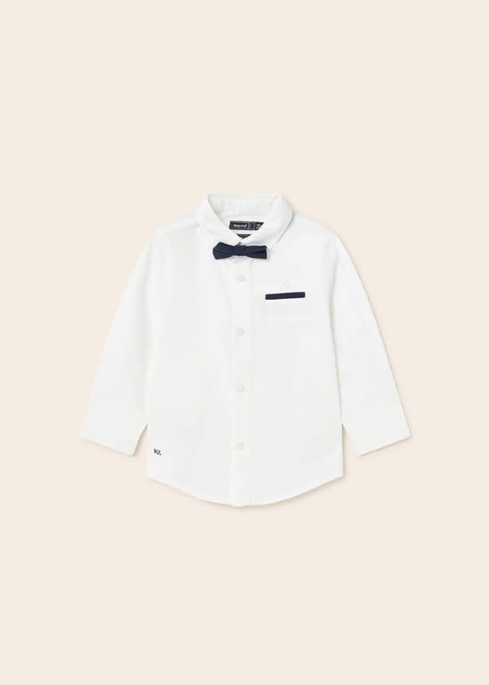 Mayoral Mayoral L/s dressy shirt White - 23 01115