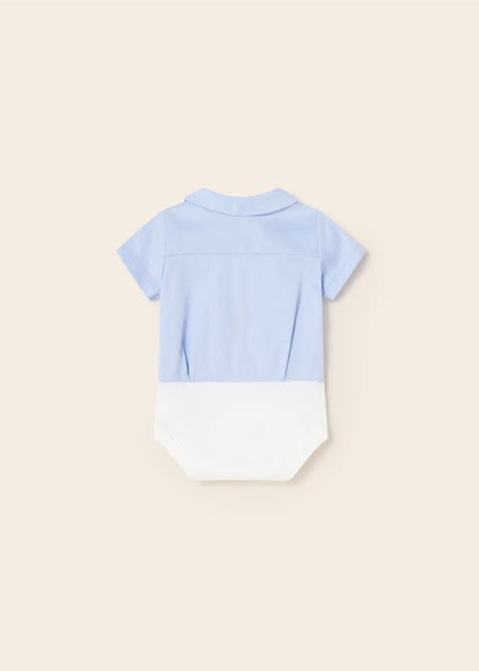 Mayoral Mayoral S/s Shirt bodysuit Lightblue - 23 01765