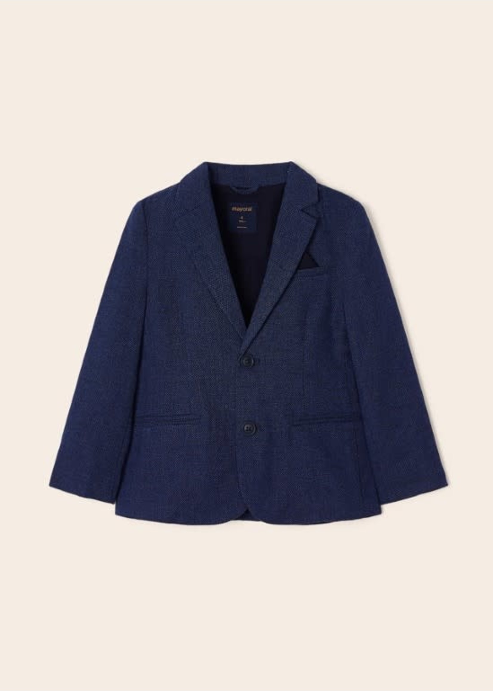 Mayoral Mayoral Tailored linen jacket Navy - 23 03452