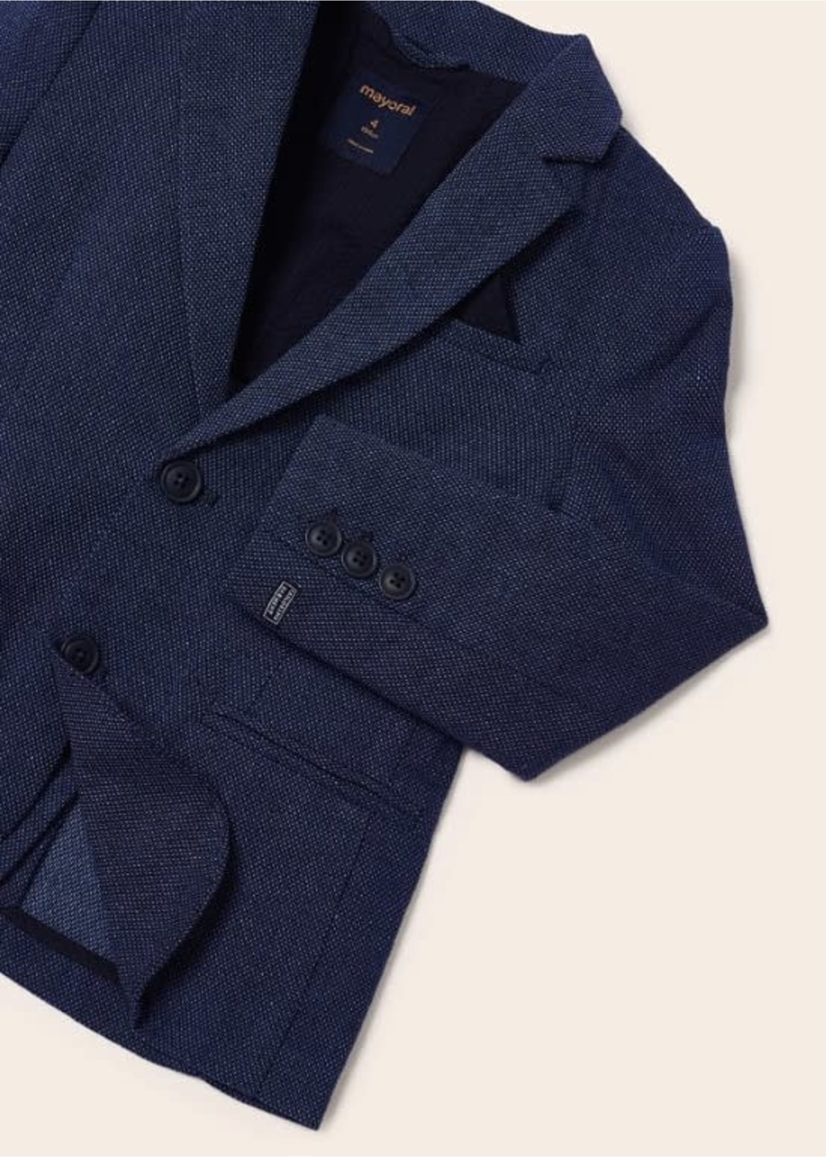 Mayoral Mayoral Tailored linen jacket Navy - 23 03452