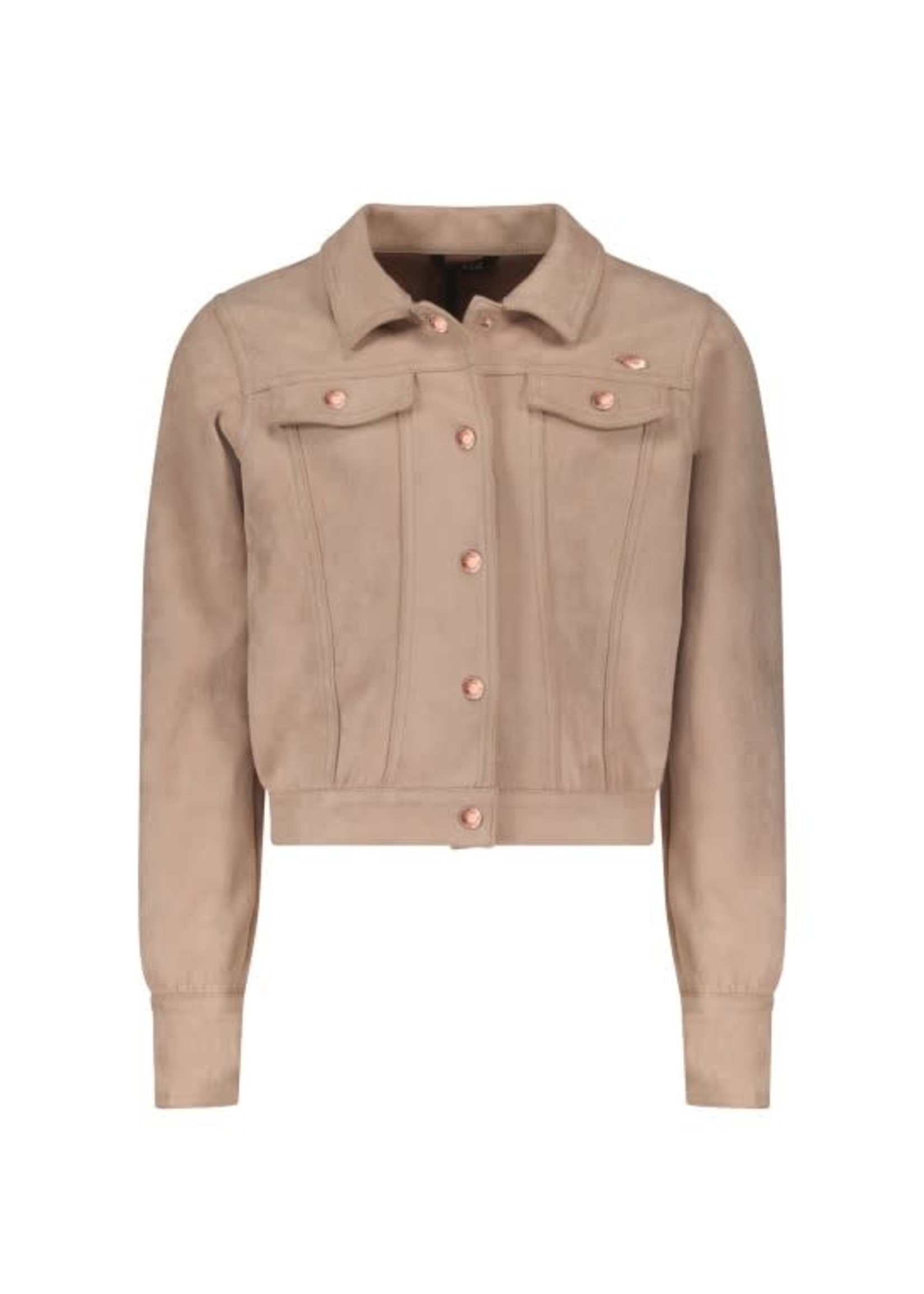 Nobell Nobell Bodil suede jacket 100%polyester Q212-3300 Sand Blush