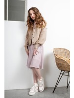 Nobell Nobell Bodil suede jacket 100%polyester Q212-3300 Sand Blush