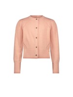 NoNo NoNo Alia knitted cardigan with pointelle details N212-5305 Rosy Ginger