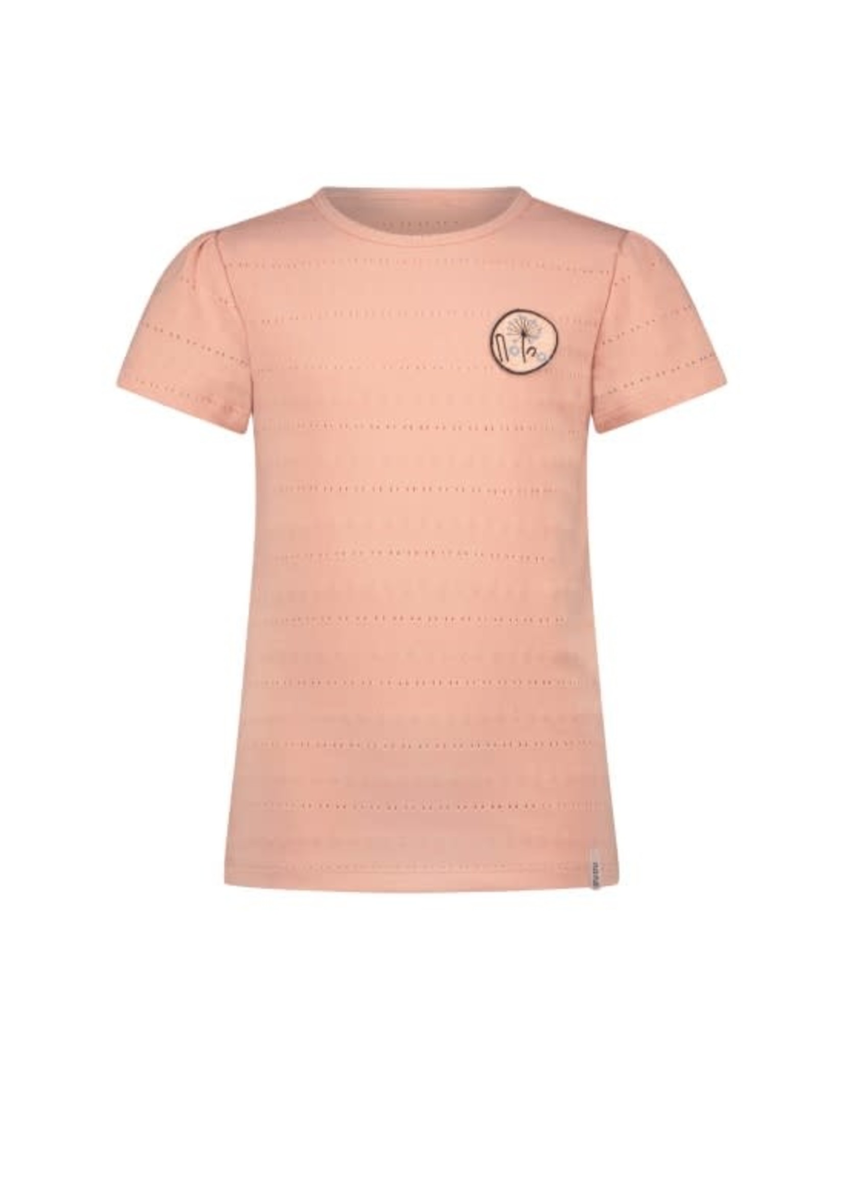 NoNo NoNo Kamsi pointelle jersey tshirt s/sl N212-5400 Rosy Ginger