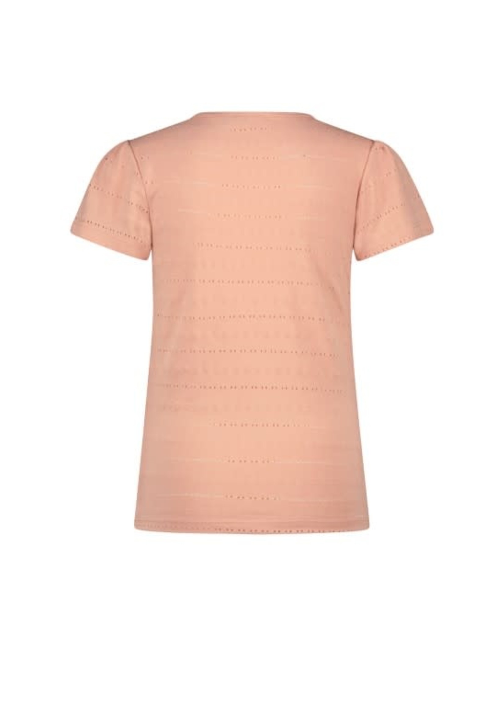 NoNo NoNo Kamsi pointelle jersey tshirt s/sl N212-5400 Rosy Ginger