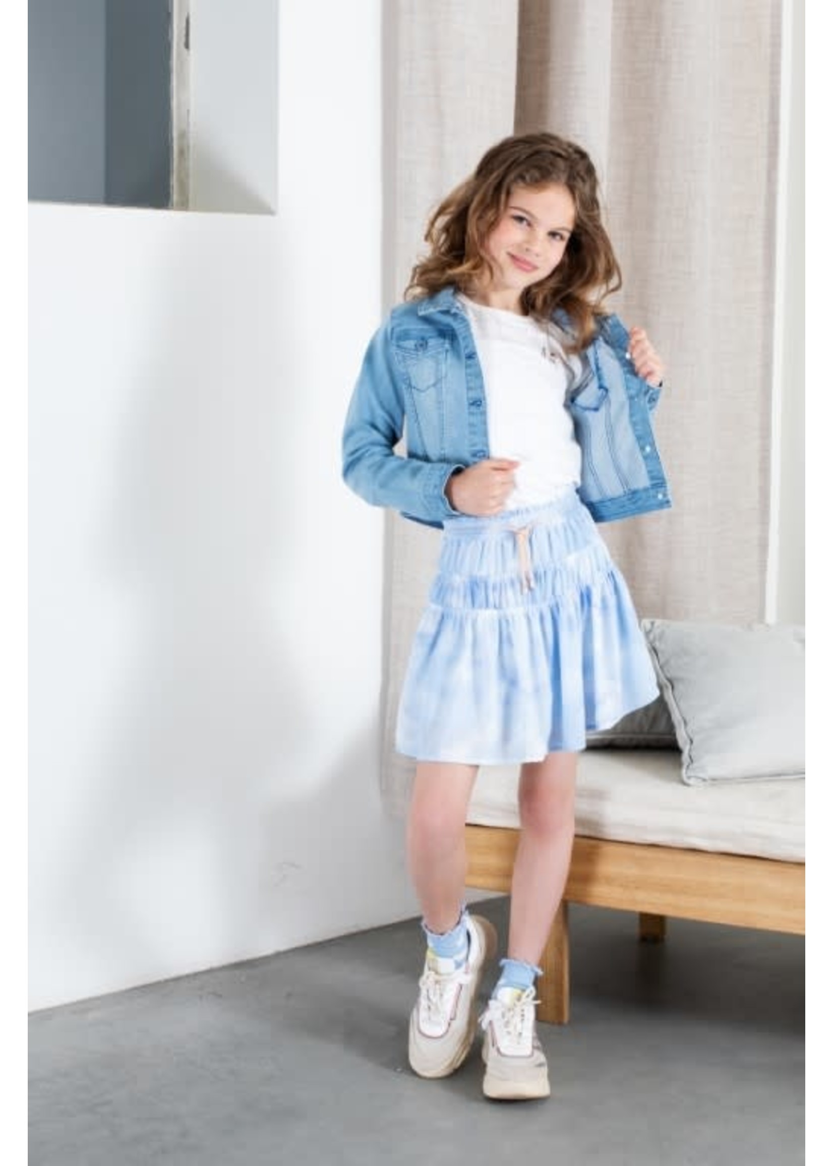 NoNo NoNo DoveB denim jacket with puffed sleeves N212-5301 Denim