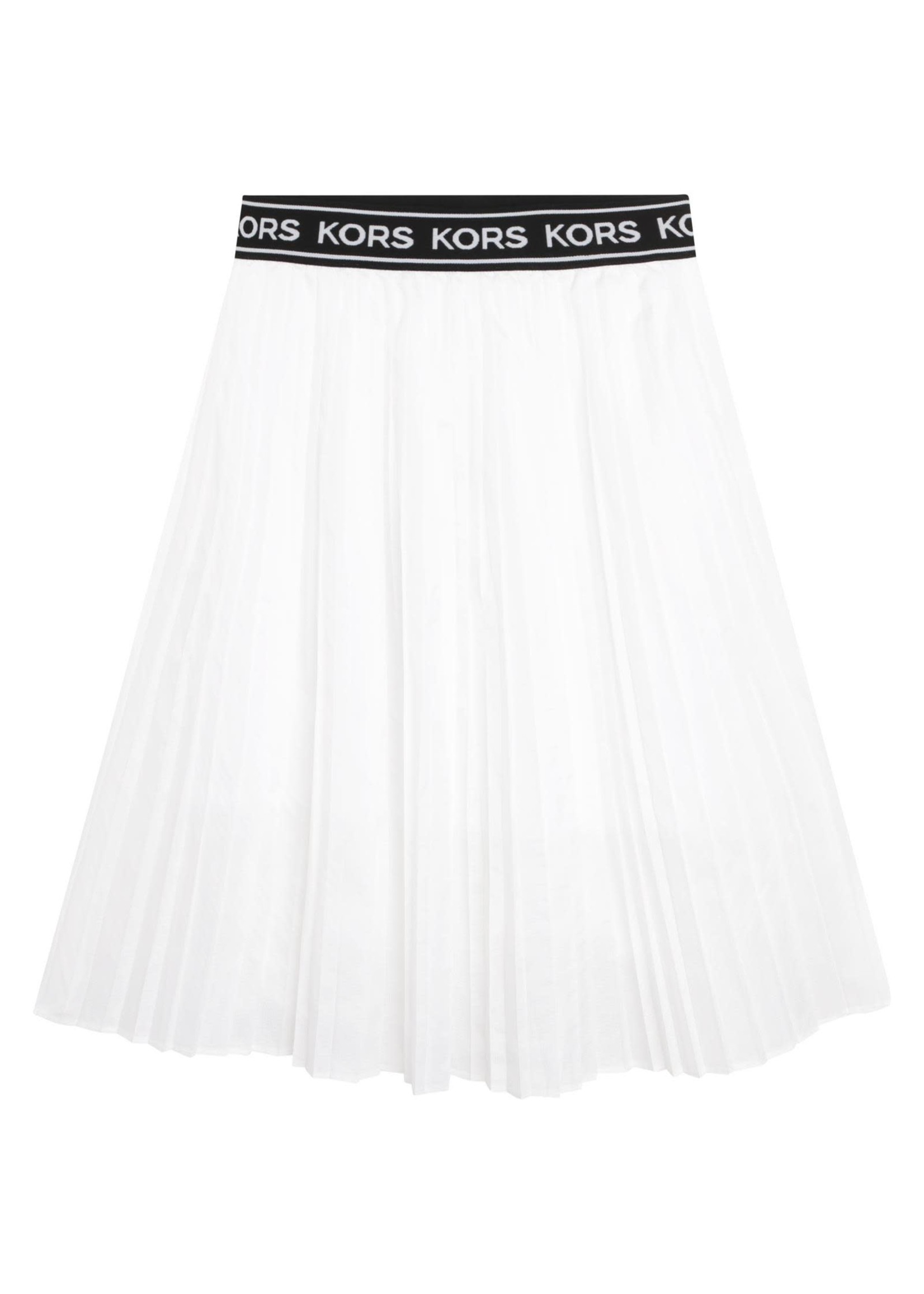 Michael Kors Michael Kors PLEATED SKIRT white / black