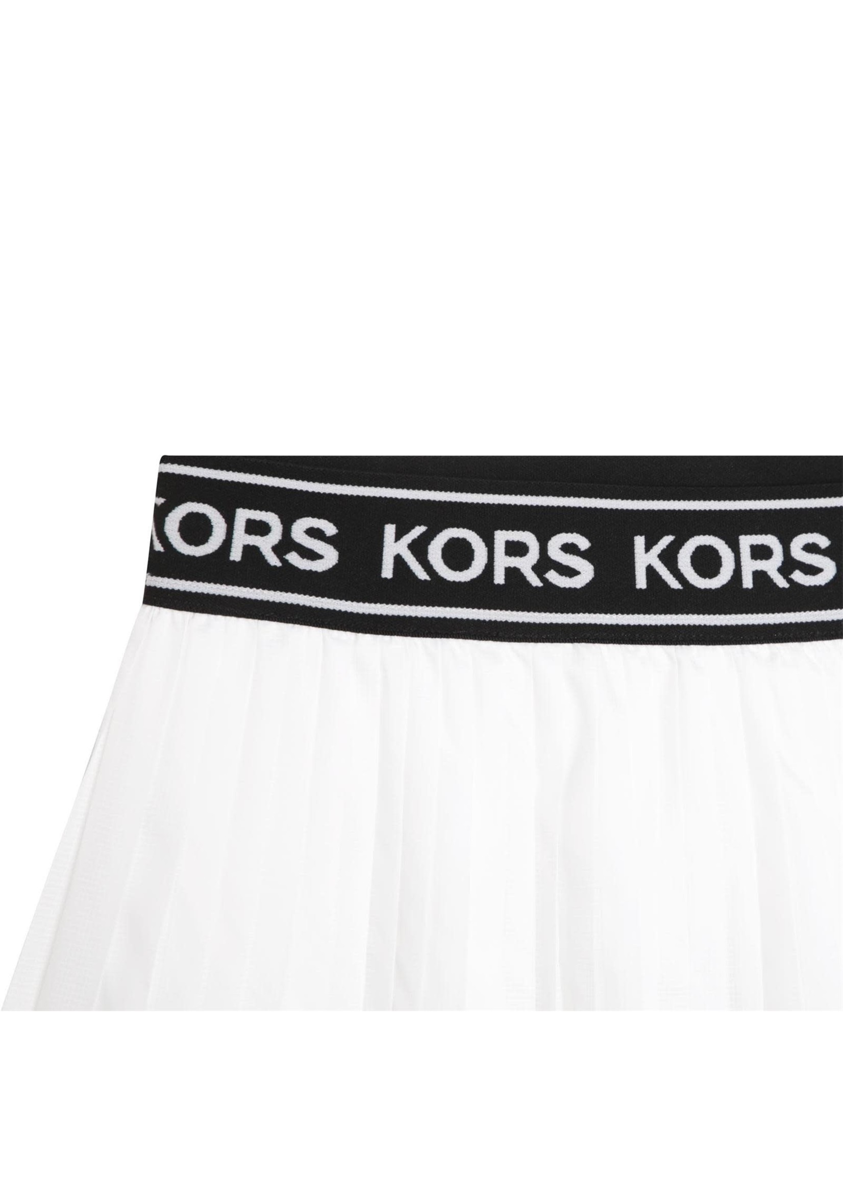 Michael Kors Michael Kors PLEATED SKIRT white / black