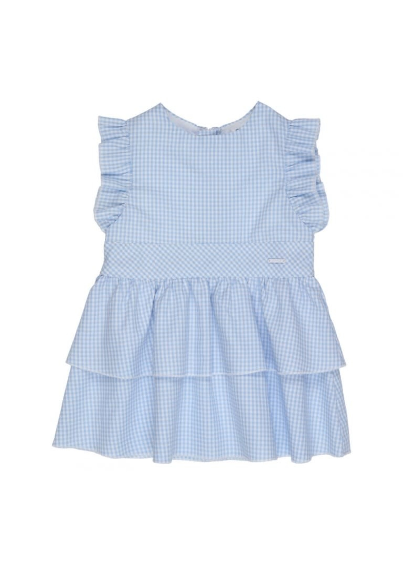 GYMP GYMP Pinafore Cassis Light Blue - White 471-3236-10