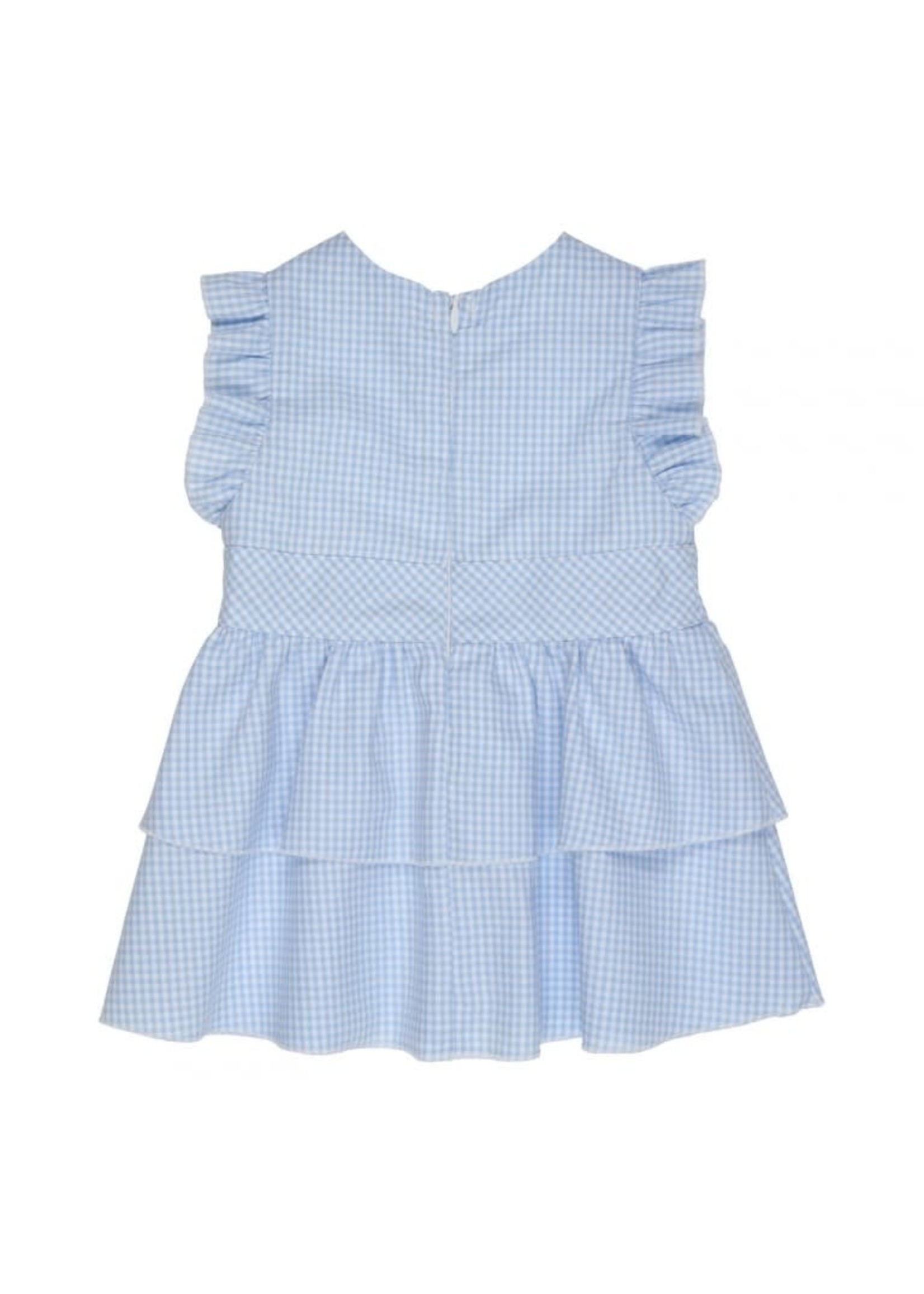GYMP GYMP Pinafore Cassis Light Blue - White 471-3236-10