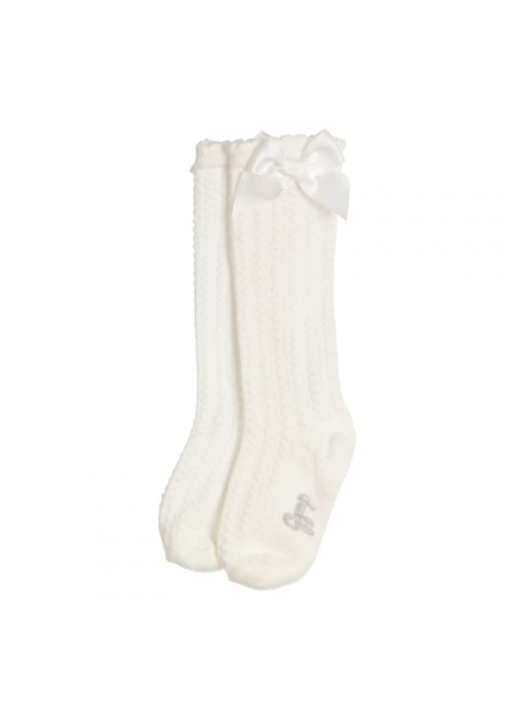 GYMP GYMP Knee socks Kite Off White 05-3363-10