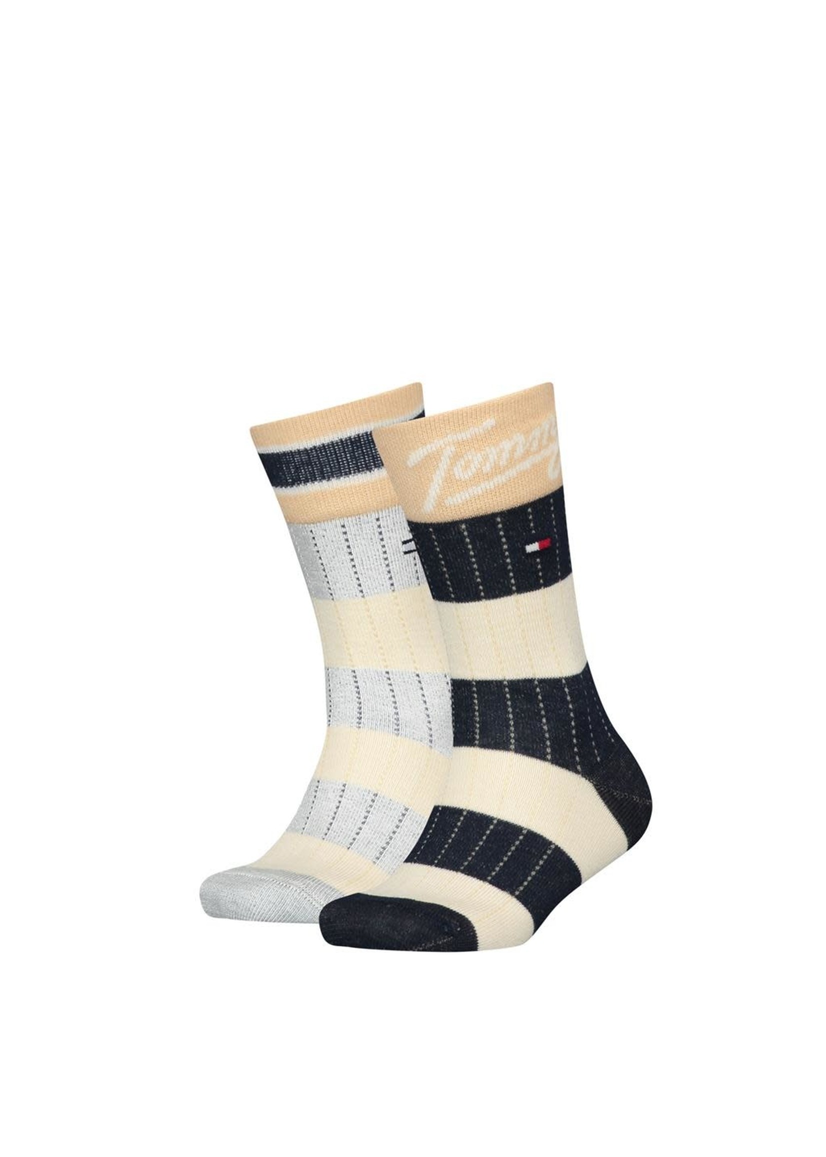 Tommy Hilfiger Tommy Hilfiger  SOCK 2P RUGBY STRIPE NAVY/MARSHMALLOW