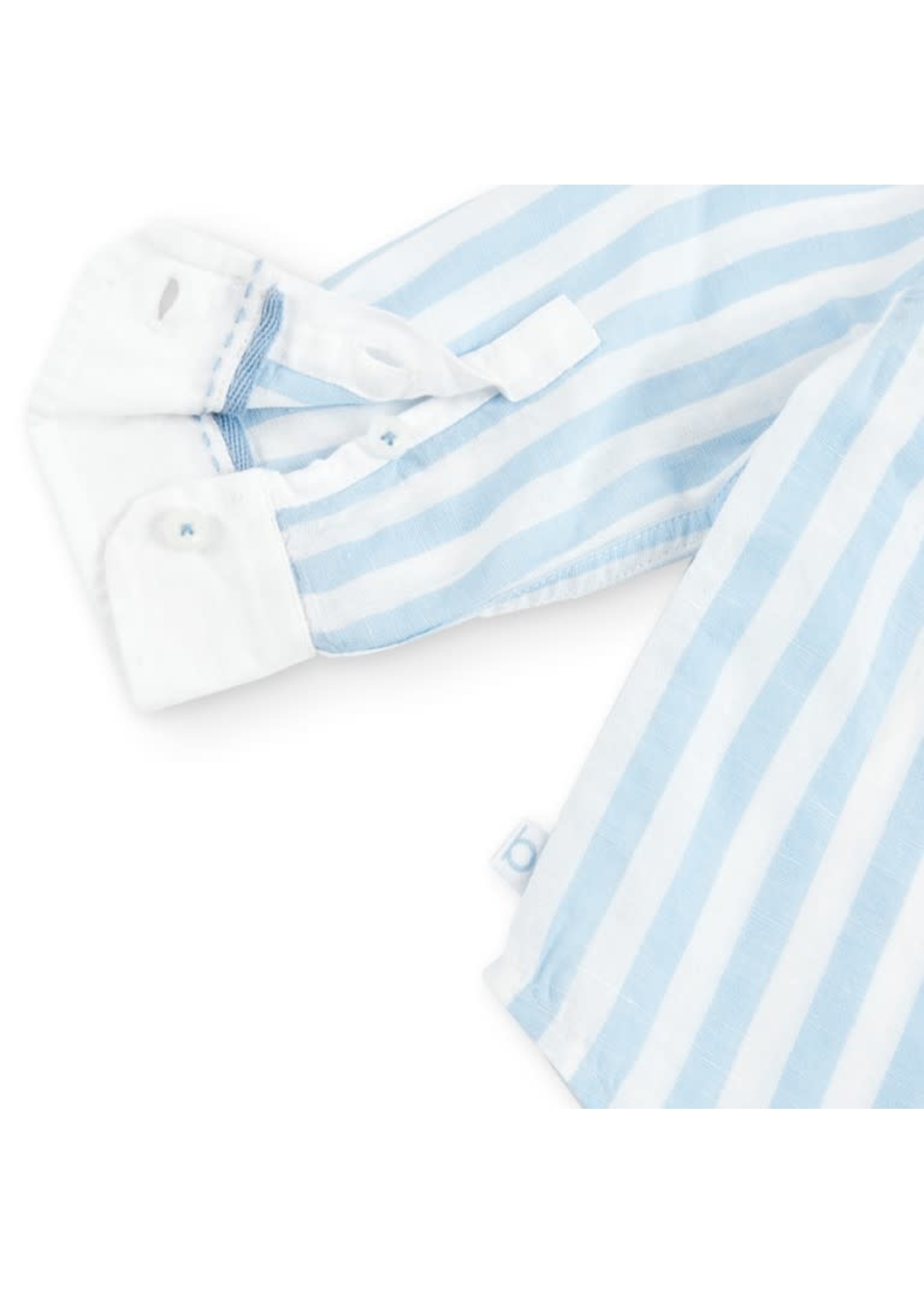 Boboli Linen shirt long sleeves striped for baby stripes 716015B