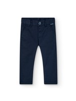 Boboli Boboli Stretch satin trousers for baby navy 716026