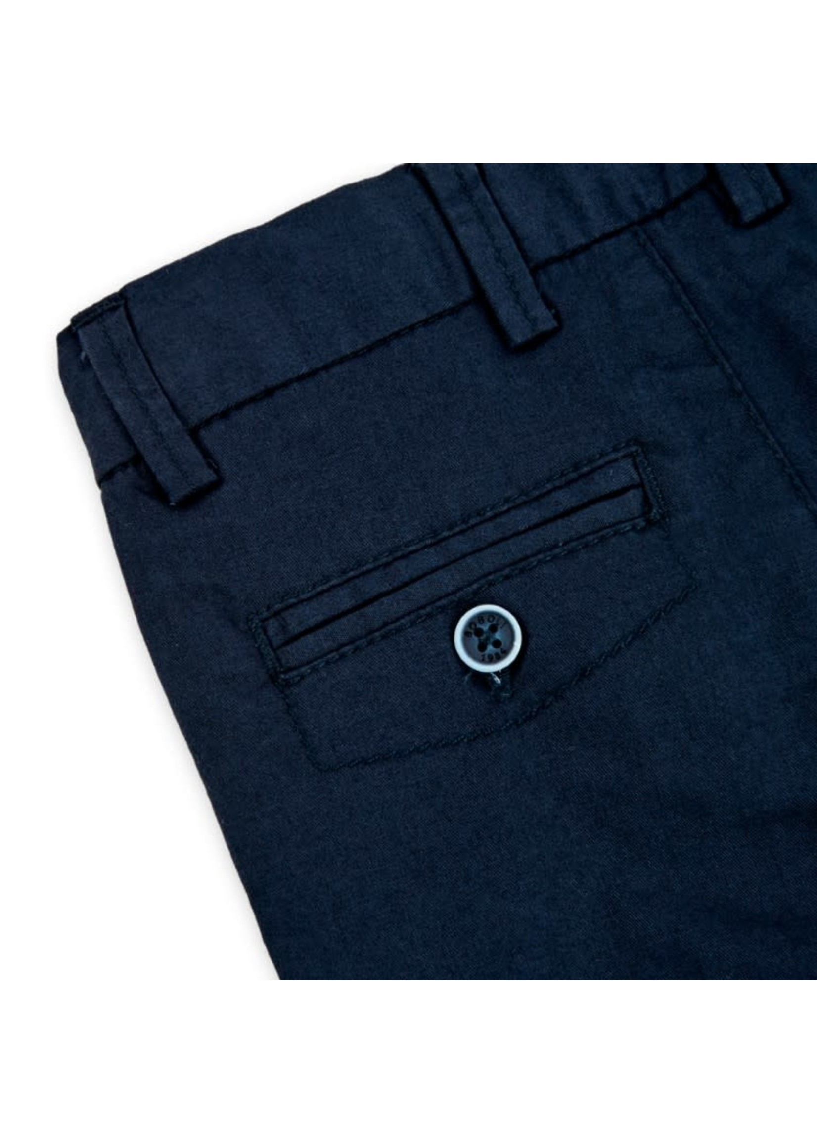 Boboli Boboli Stretch satin trousers for baby navy 716026