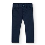 Boboli Boboli Stretch satin trousers for baby navy 716026B
