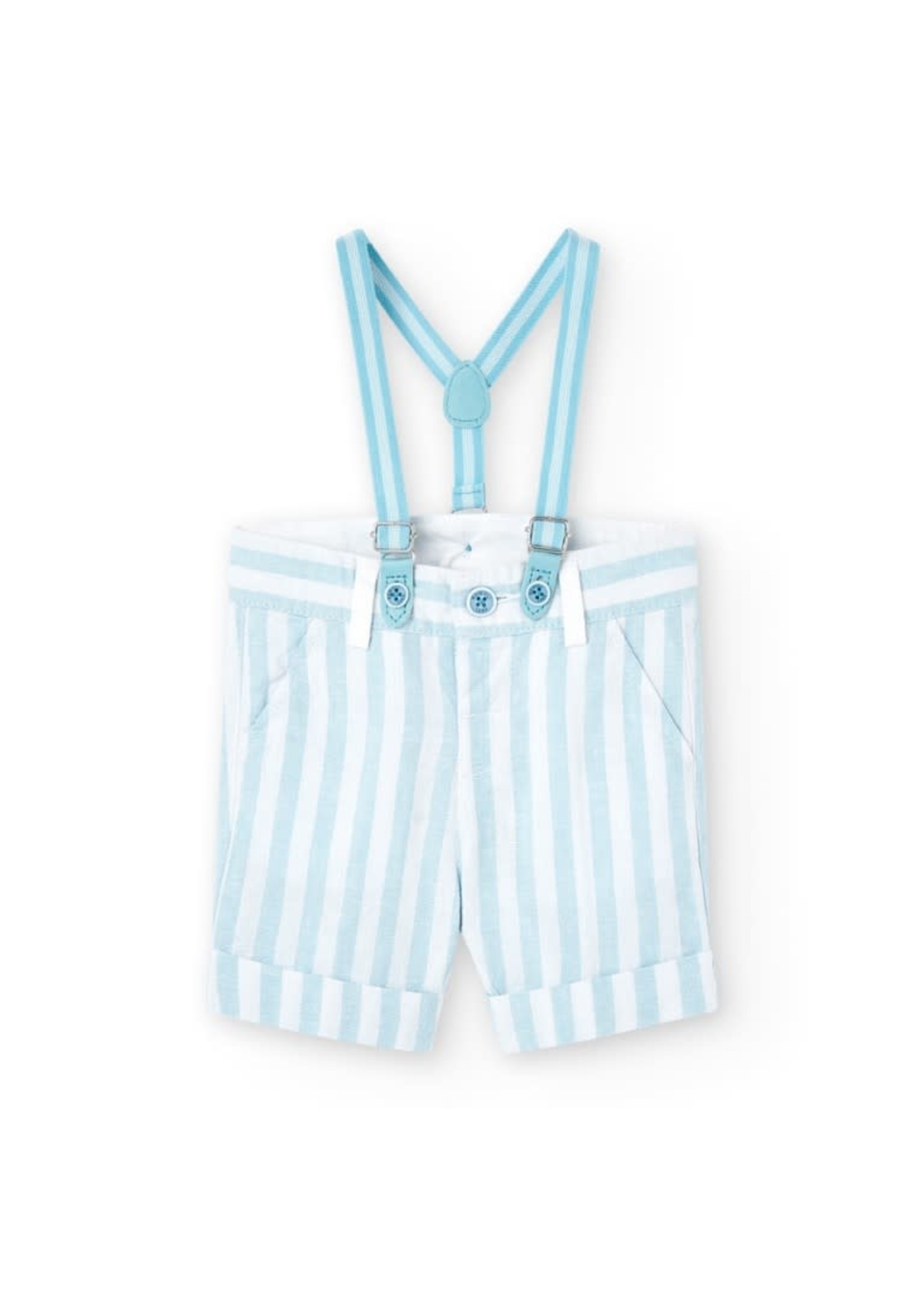 Boboli Linen bermuda shorts striped for boy stripes 716059