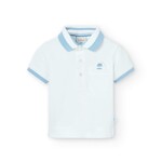 Boboli Boboli Pique polo short sleeves for baby WHITE 716082B
