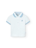 Boboli Boboli Pique polo short sleeves for baby WHITE 716082B