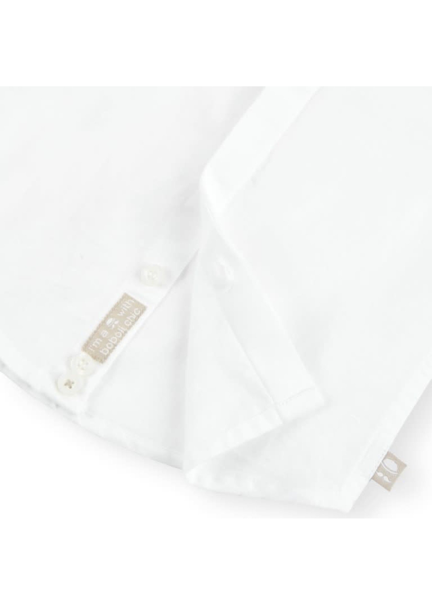 Boboli Boboli Linen shirt long sleeves for baby boy WHITE 716150B