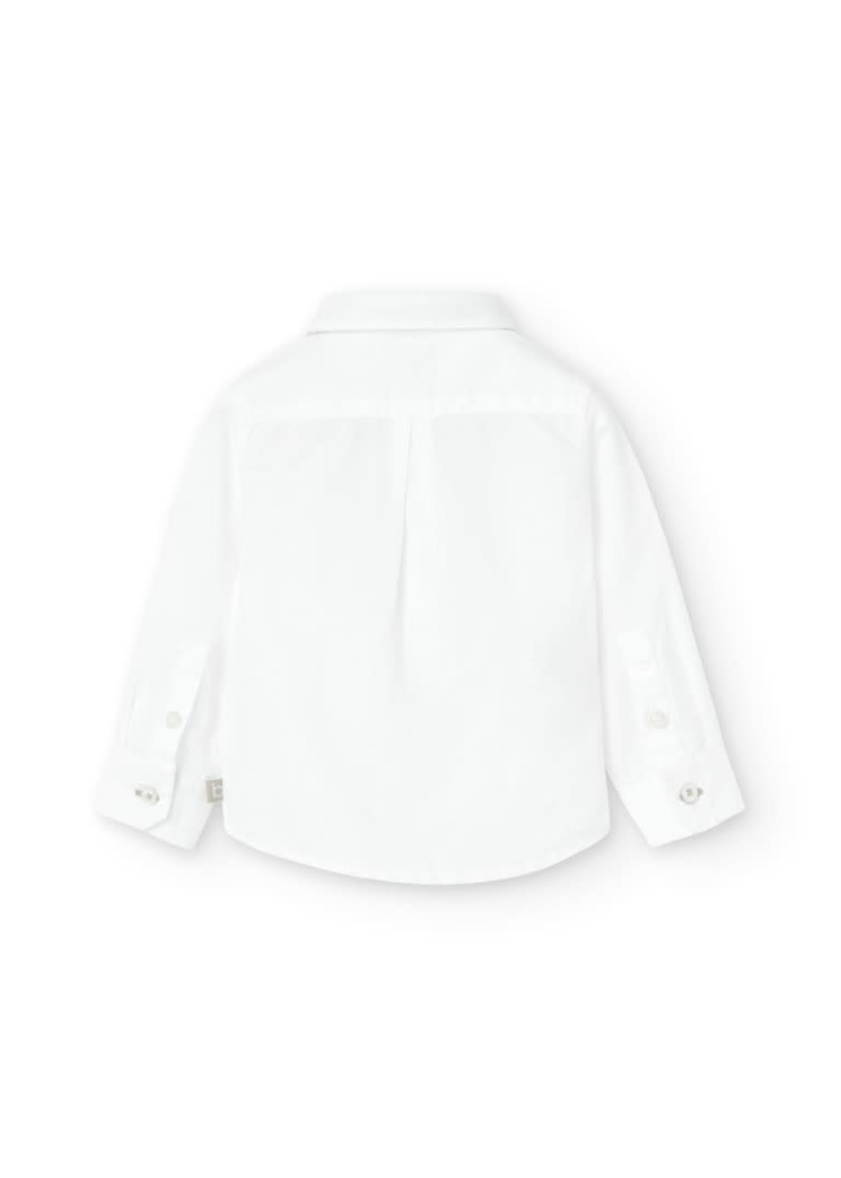 Boboli Linen shirt long sleeves for boy WHITE 716150