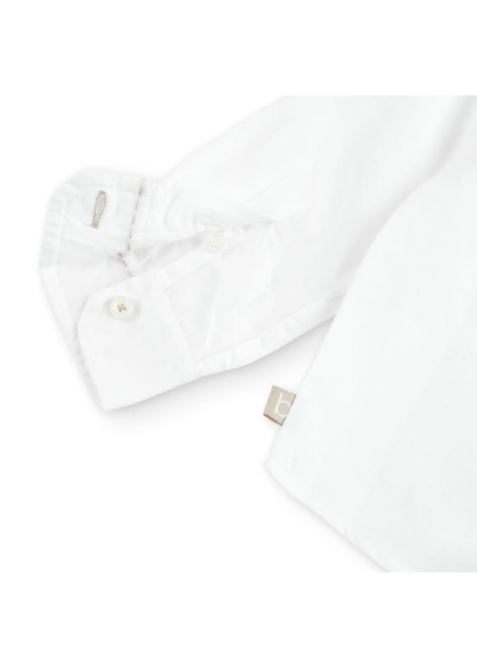 Boboli Boboli Linen shirt long sleeves for boy WHITE 716150
