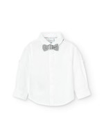 Boboli Boboli Linen shirt long sleeves for boy WHITE 716240B