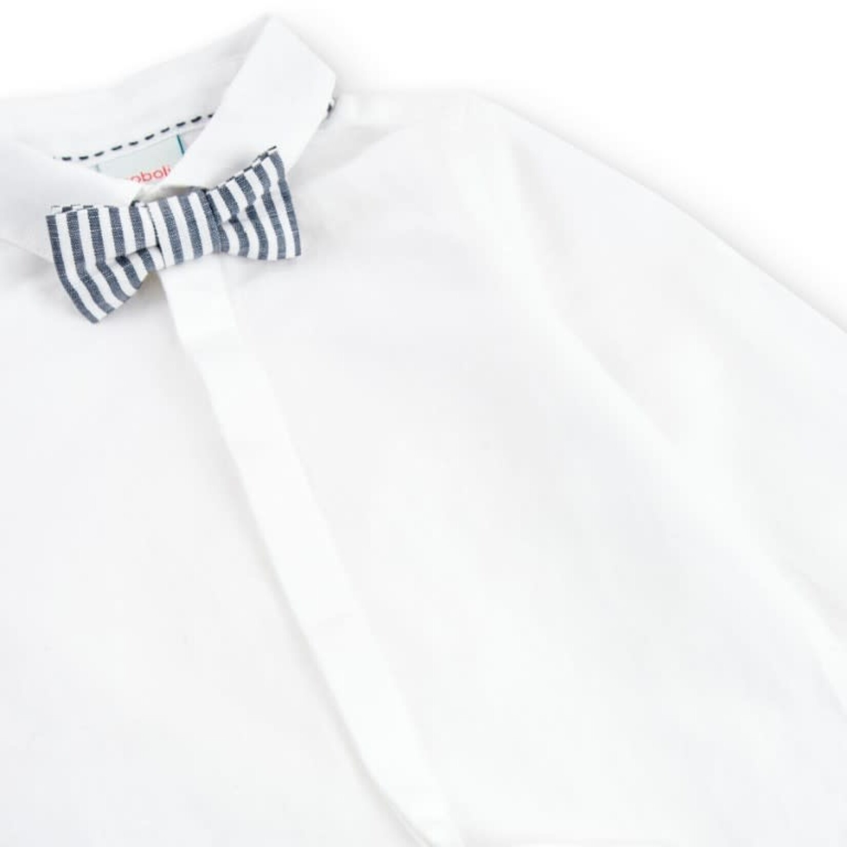 Boboli Boboli Linen shirt long sleeves for boy WHITE 716240B