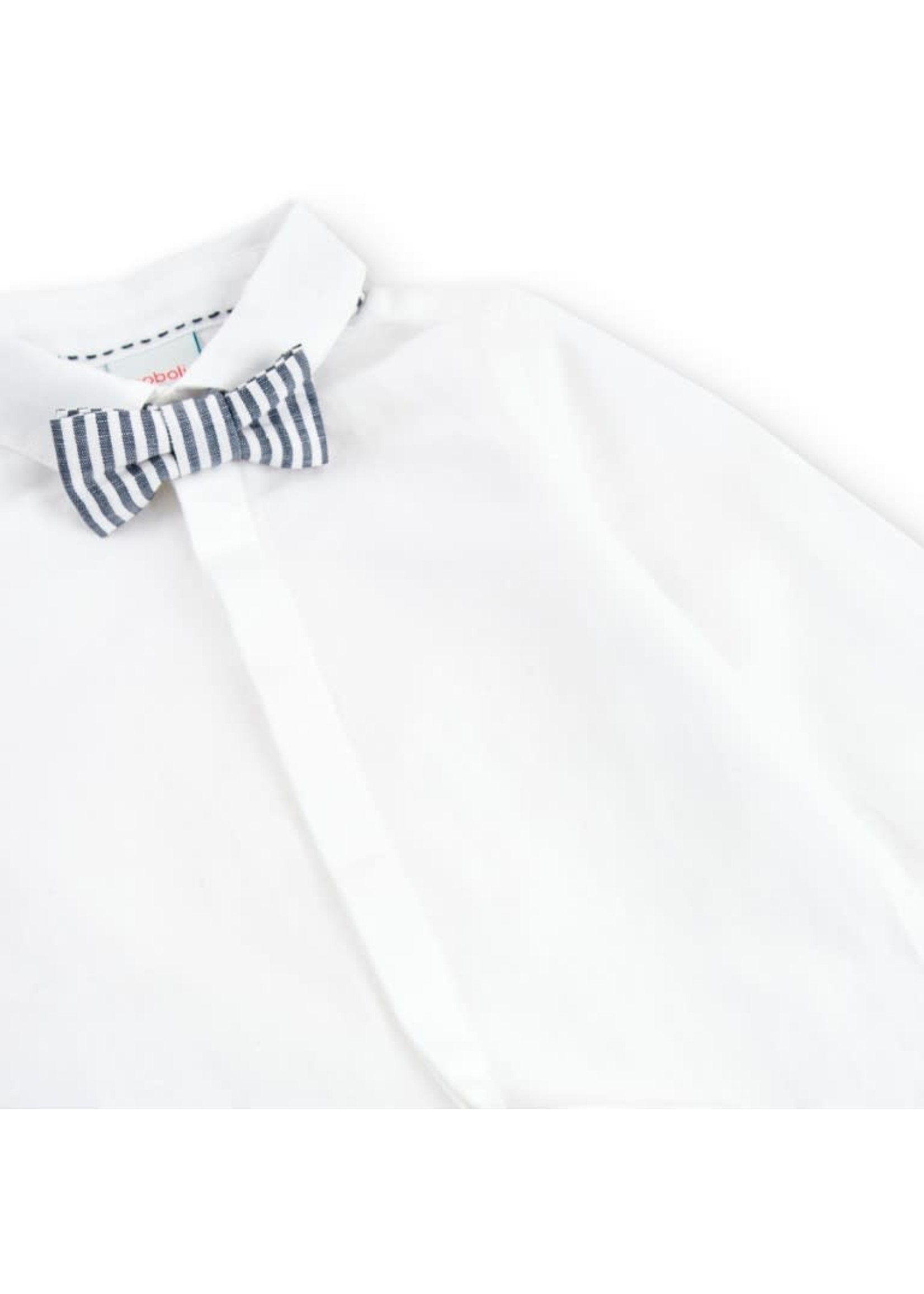 Boboli Boboli Linen shirt long sleeves for boy WHITE 716240B