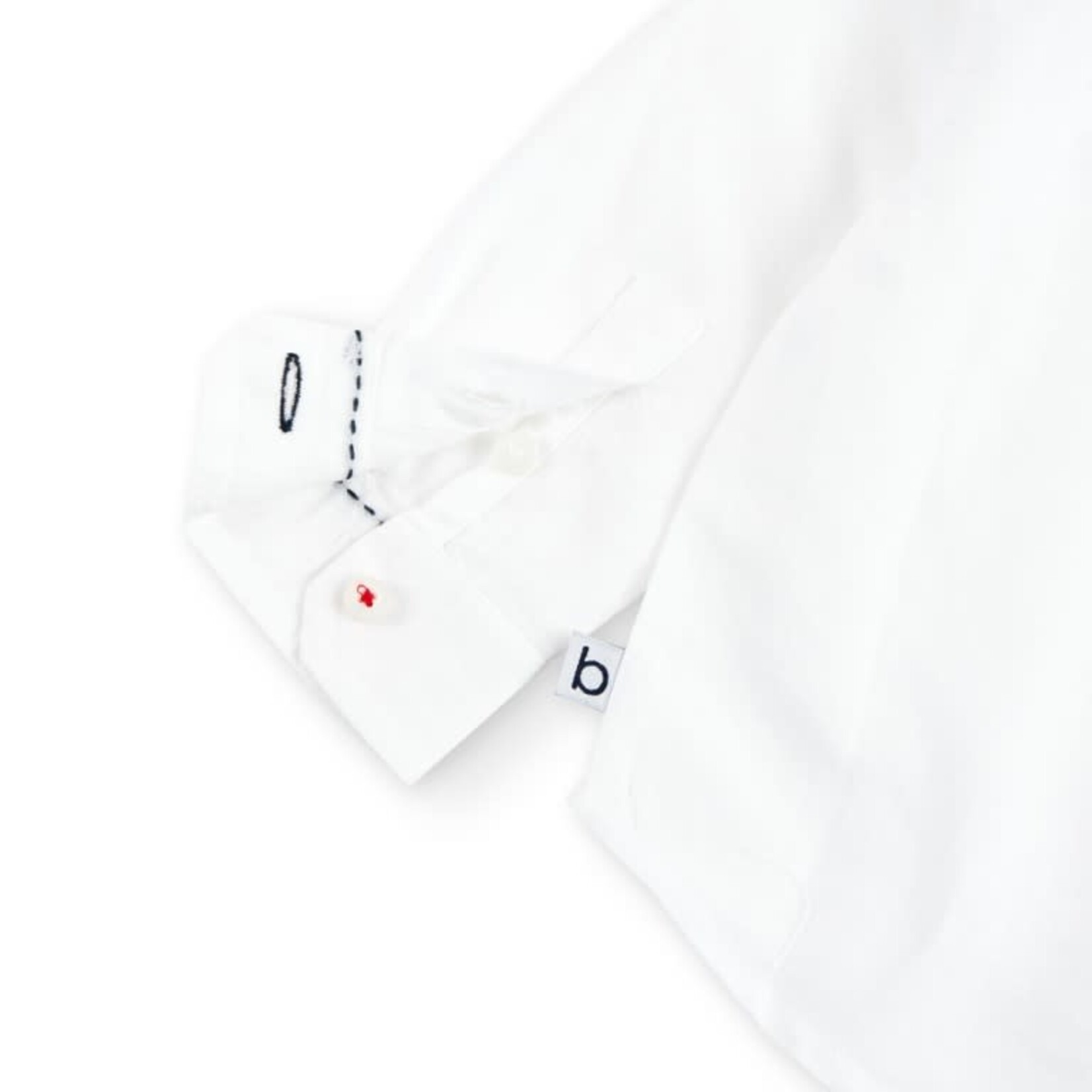 Boboli Boboli Linen shirt long sleeves for boy WHITE 716240B