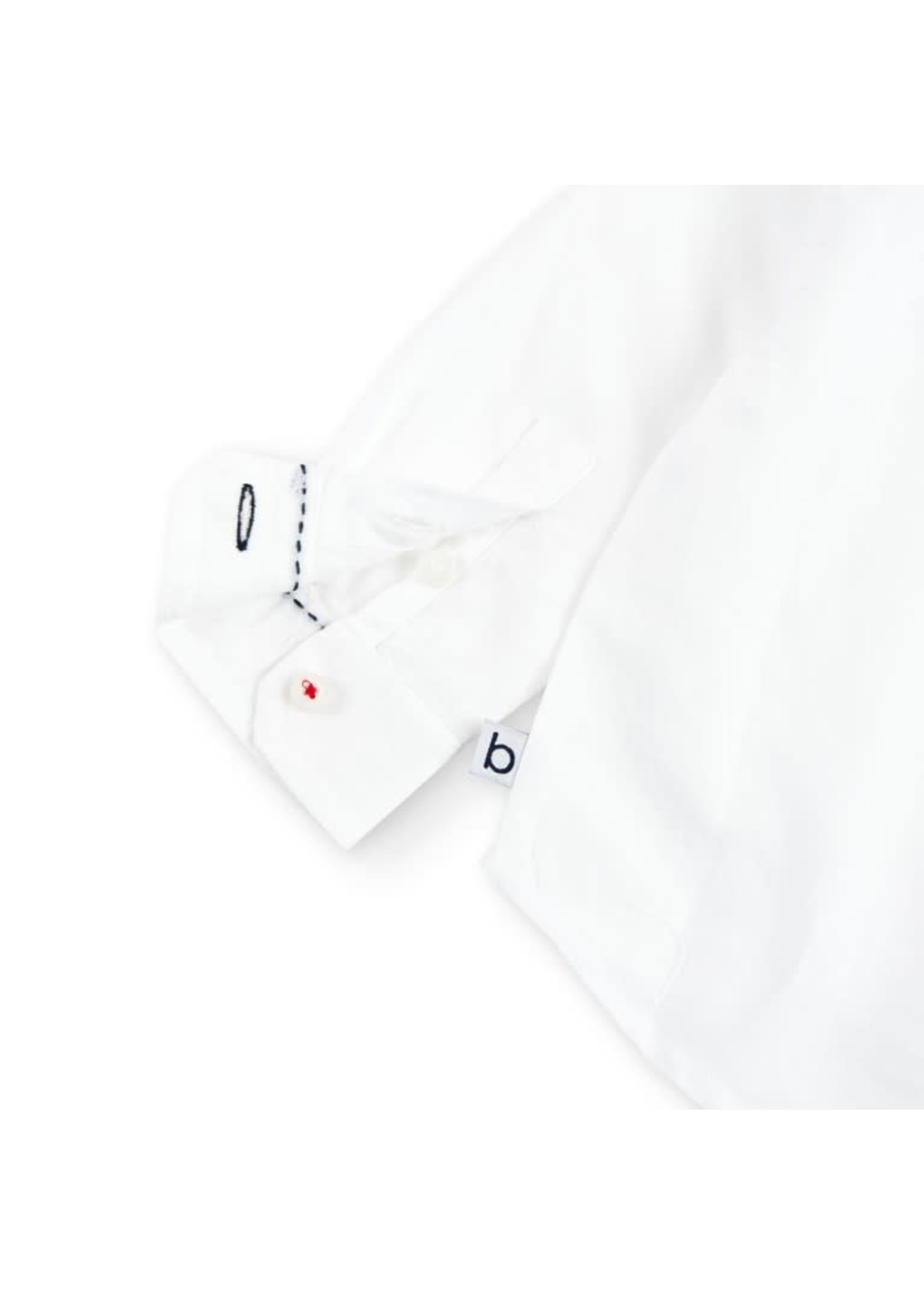 Boboli Boboli Linen shirt long sleeves for boy WHITE 716240B