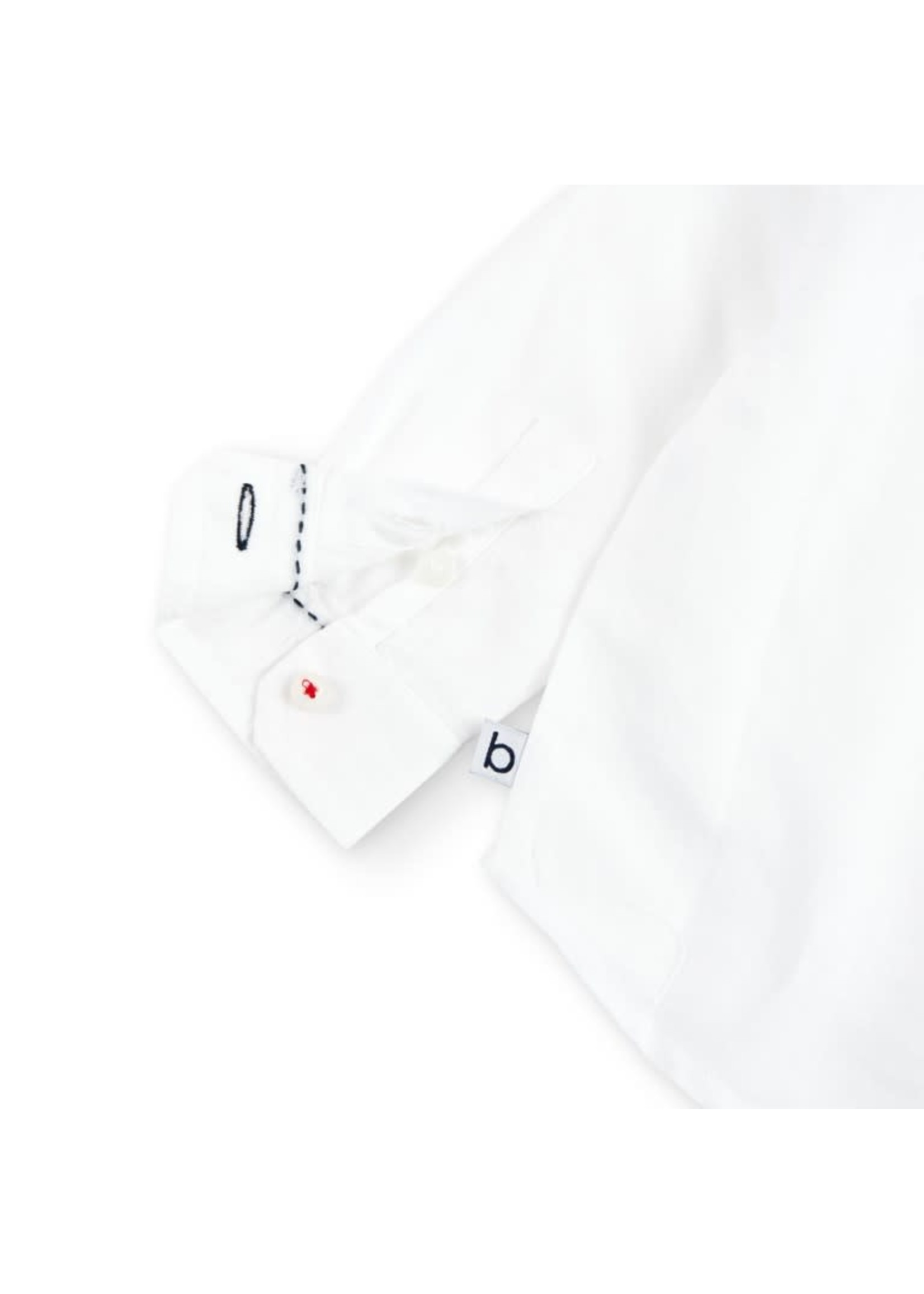 Boboli Linen shirt long sleeves for baby boy WHITE 716240B