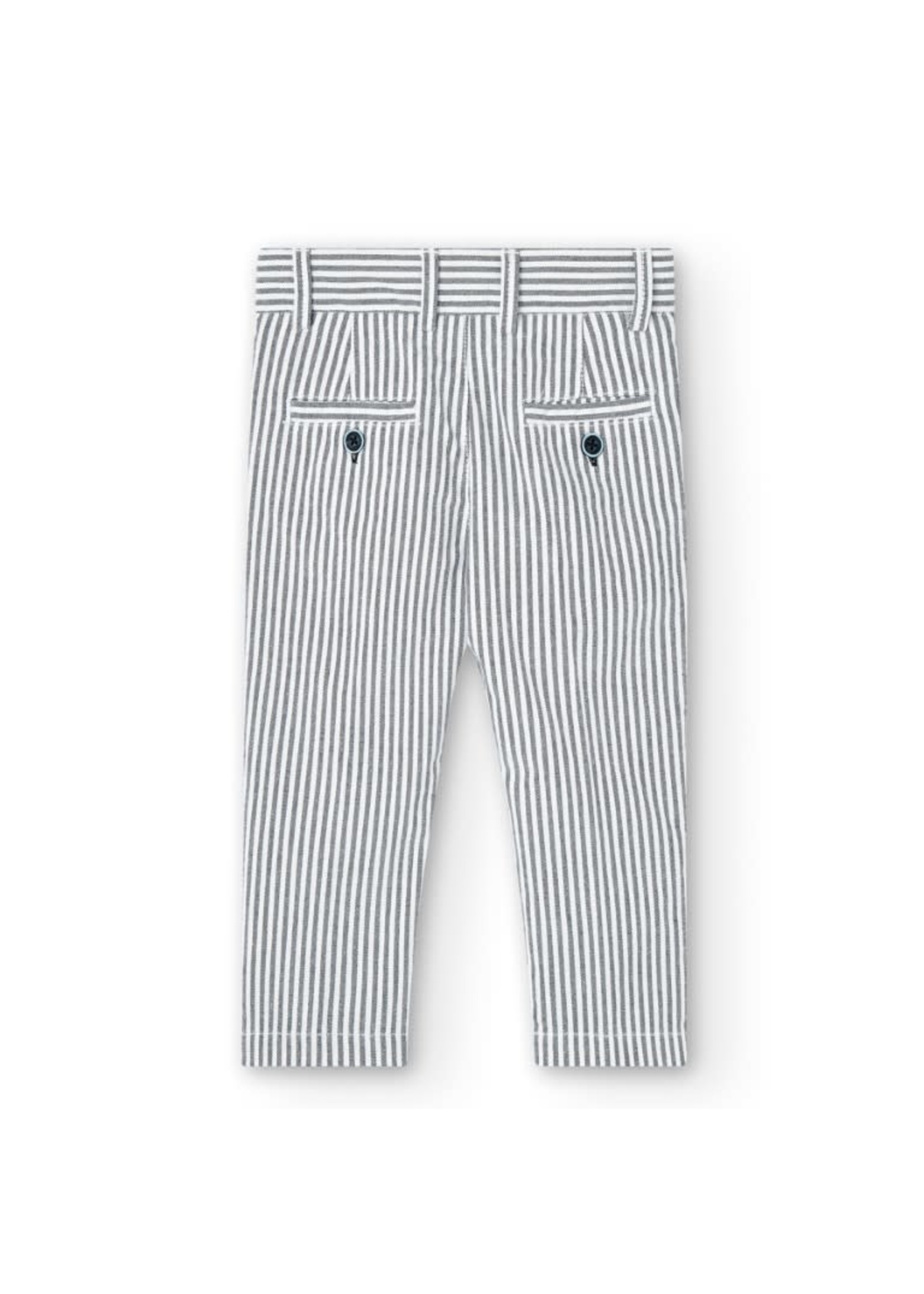 Boboli Boboli Trousers oxford striped for boy stripes 716251