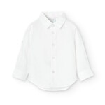 Boboli Boboli Linen shirt long sleeves for baby boy WHITE 716330B